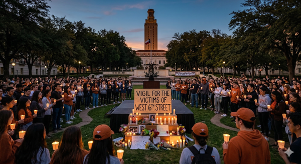 Vol. 3 [UT Stories] UT Community Gathers to Mourn and Demand Change After West Sixth Street Shooting